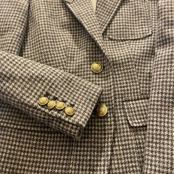 Women's Blazer tan brown size petite 0 Jcrew wool fully lined brand new - Picture 3 of 7